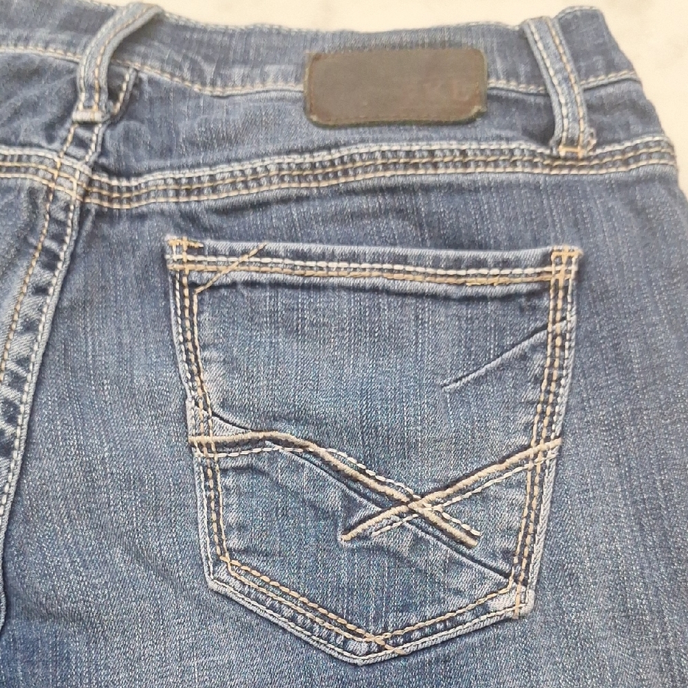 BKE Jake Bootleg Jeans Mens 33S Blue Medium Wash Denim‎ Casual Workwear Pants